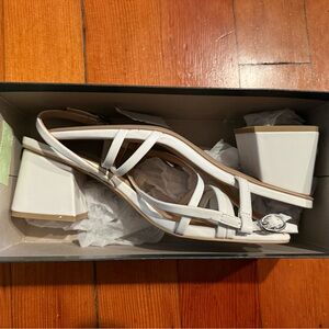 Wild Fable White Bridal Strappy Block Heels